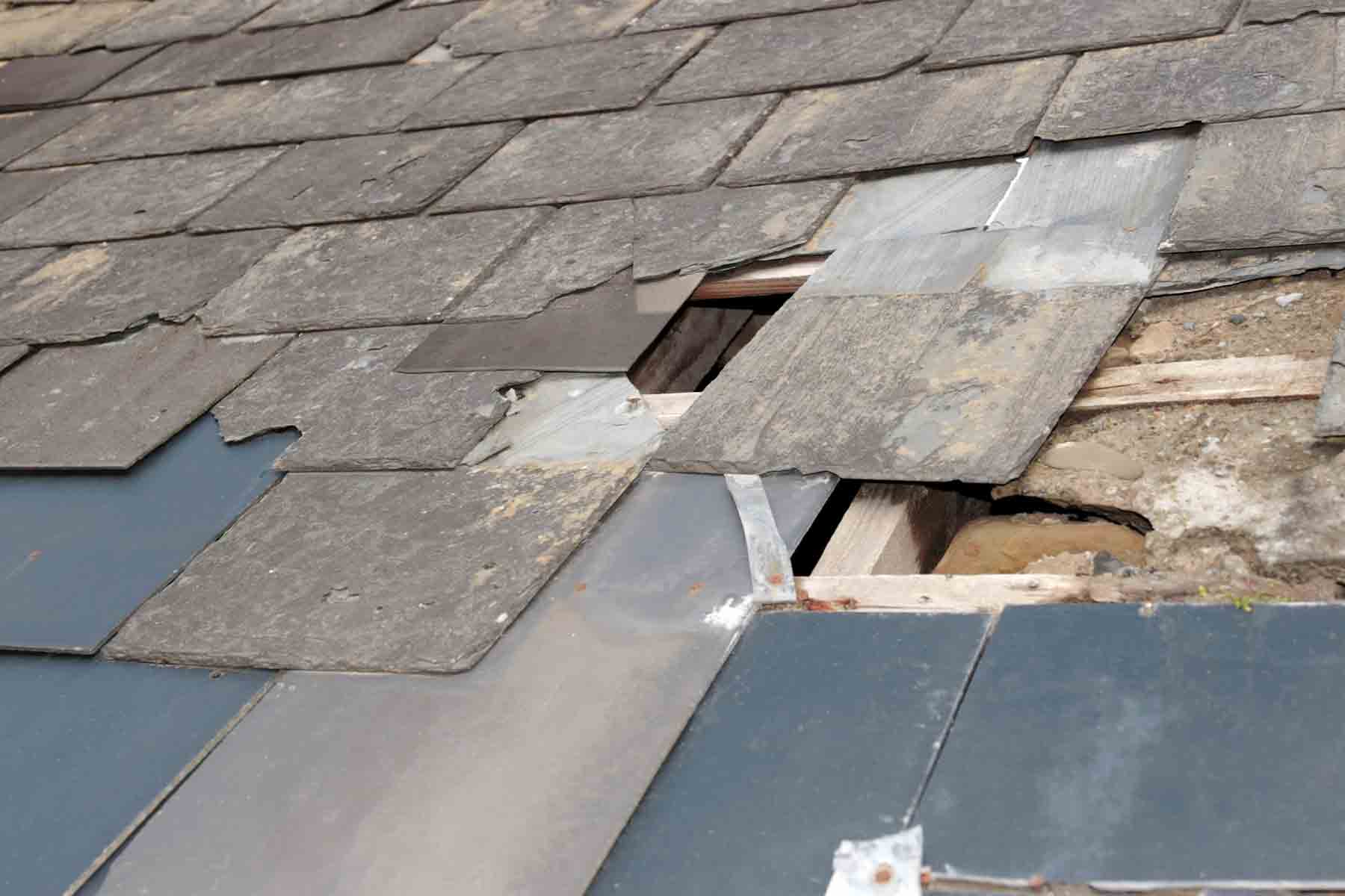 Deterioration of Metal Rooftop from Hail Damage