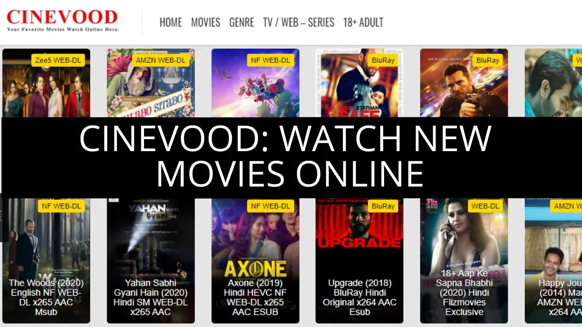 Cinevood 2022 : Cinevood Online Movies Download Illegal website